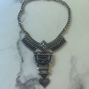 Statement necklace silver Sugarfix